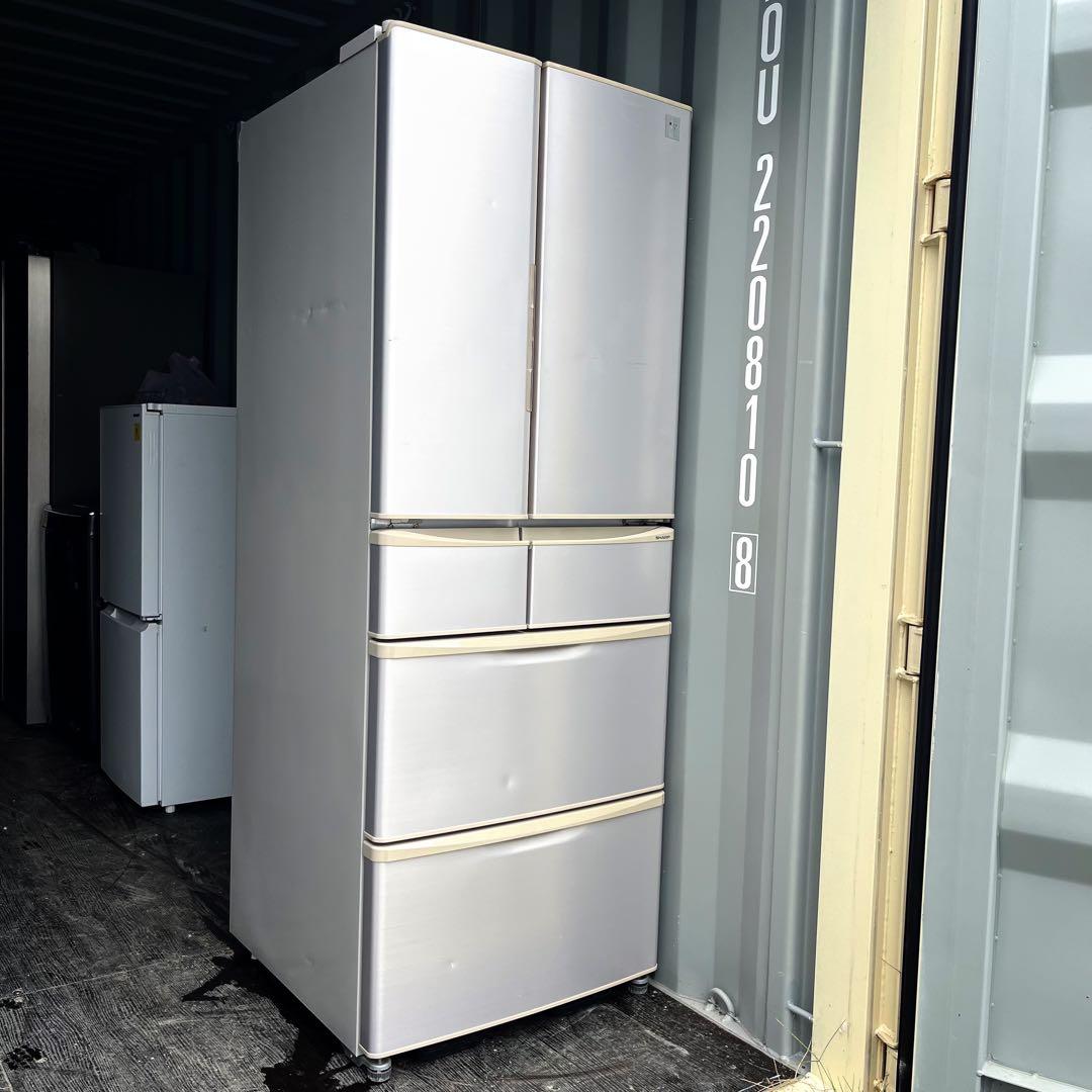 22取付無料！SHARPプラズマクラスター搭載自動製氷付き6ドア冷蔵庫！洗濯機