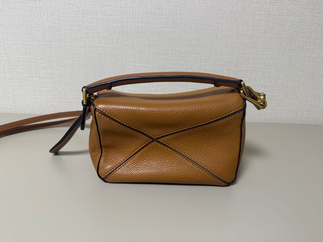 LOEWE ロエベ　パズルバッグ　ミニ　タン
