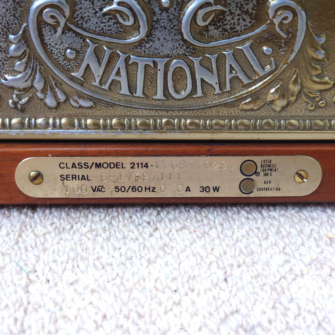 【ジャンク】 ナショナル クラシック レジスター NCR 2114 通電確認済み