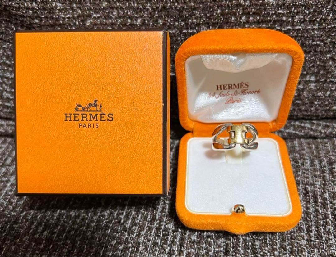 超希少　HERMES シルバーリング　ヒストリー　値下げ可　54 14号