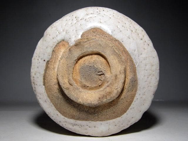 古志野茶碗 「一葉」 裏千家十二代 又玄斎花押　　　　　　　　　e154