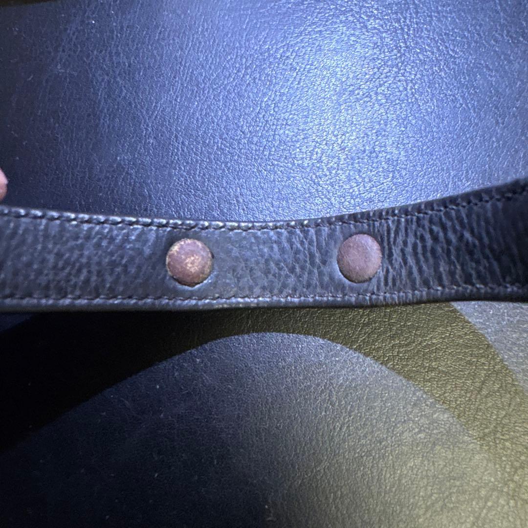 【CHROME HEARTS】レザー ガンスリンガー CHラベル ブレスレット