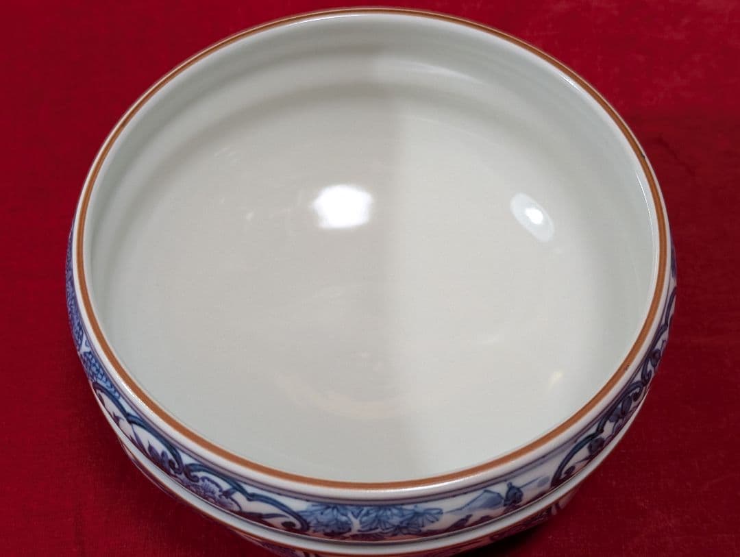 茶道具　皆具　祥瑞　染付　山水　瓢　永泉作　共箱　共布付