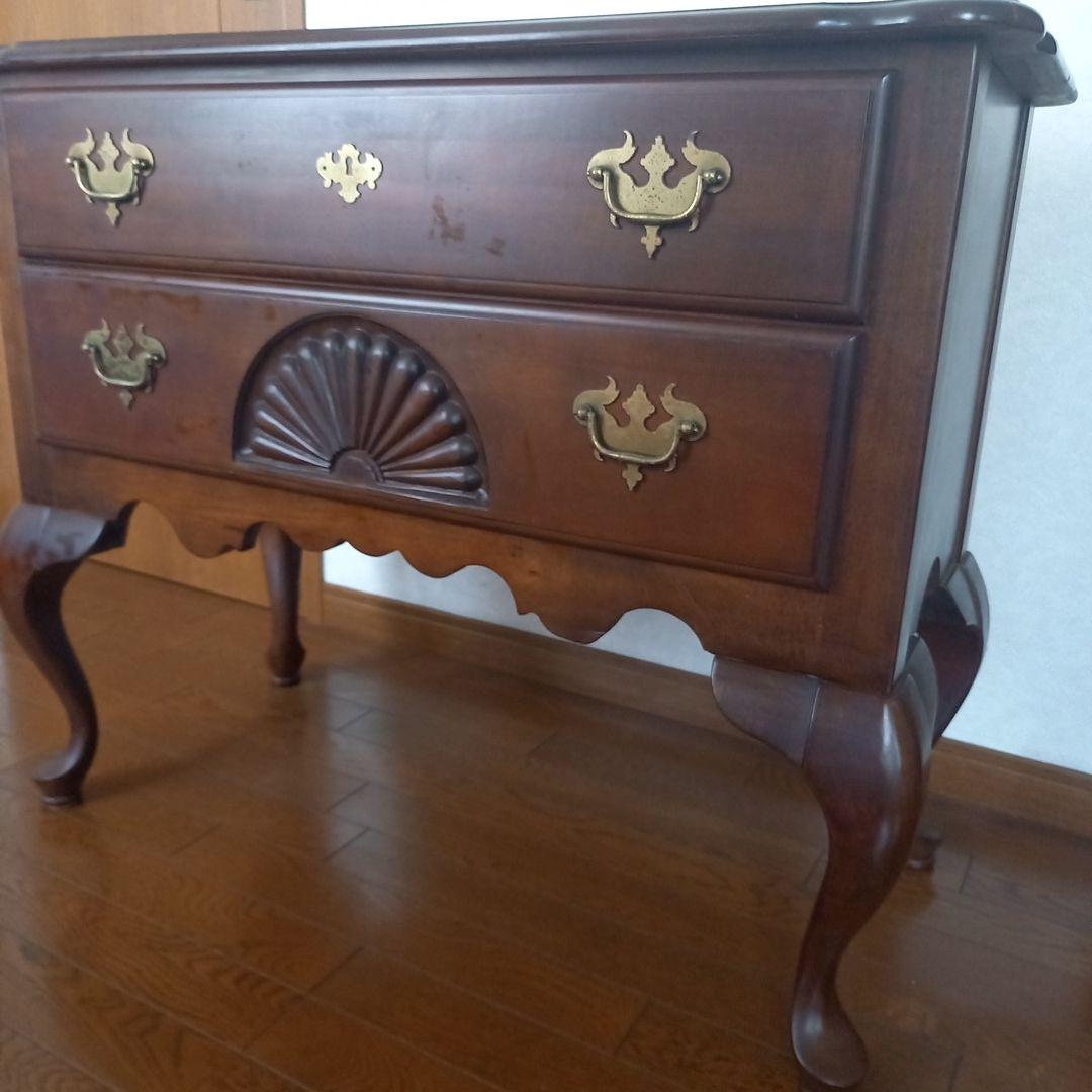 ばあちゃんアンティークチェスト 猫足　2引き出し ￥29800