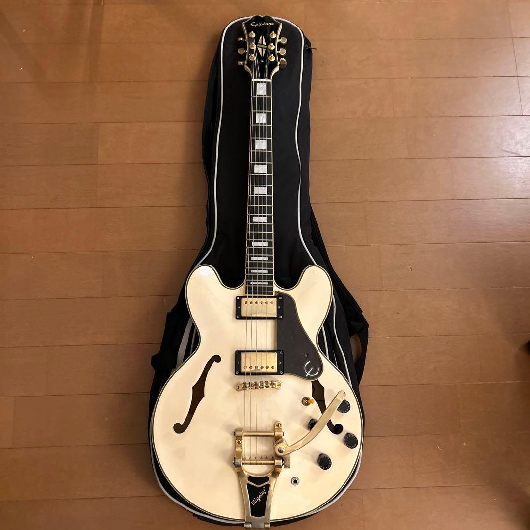 Epiphone ES 335 AW ホワイト エレキギター　ビグスビー