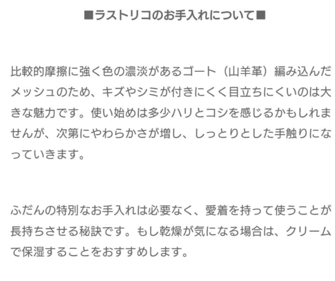 genten ラストリコ 2way ショルダーバッグ　トートバッグ　メッシュ