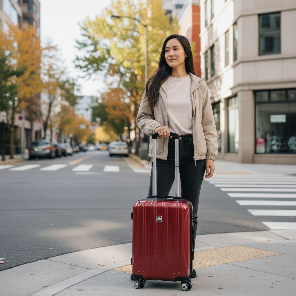 DELSEY デルセー キャリーケース 機内持込可 レッド 4輪 TSAロック