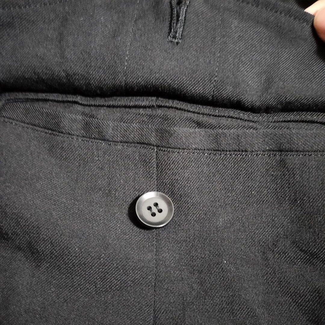 ヨウジヤマモトYohji Yamamotoカーゴ調 ひざ丈スカート ウールギャバ