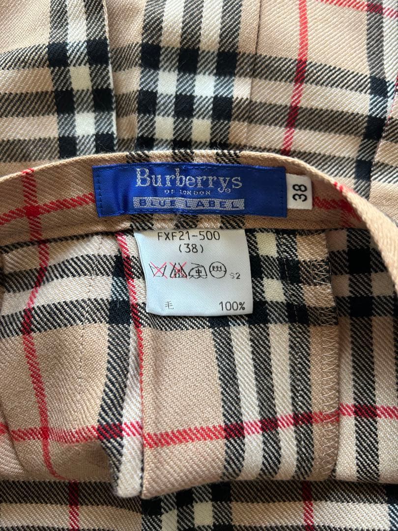 Burberrys チェック柄 プリーツスカート 38