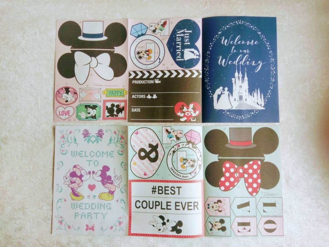 【希少】ミッキー&ミニーのディズニー婚姻届&ウエディンググッズ11点セット