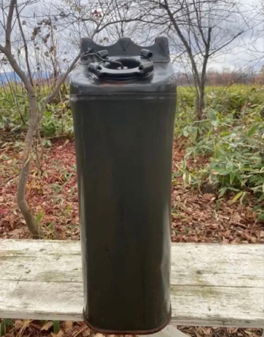 JGSDF OD カラー携行缶　ジェリ缶　穴あり　ジャンク品