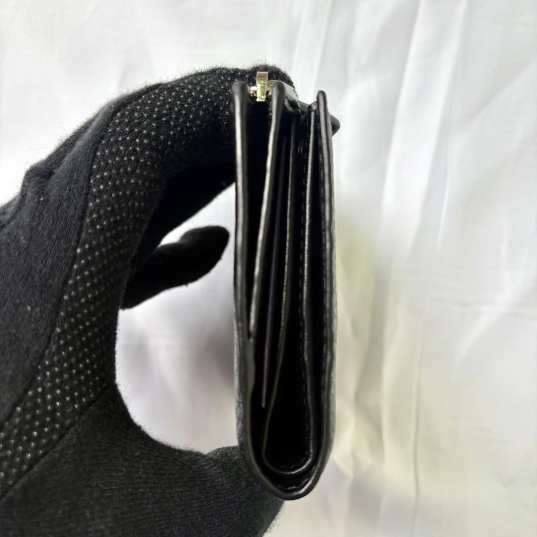 未使用級✨プラダ 折り財布 三角ロゴ ヴィッテロダイノ レザー ブラック
