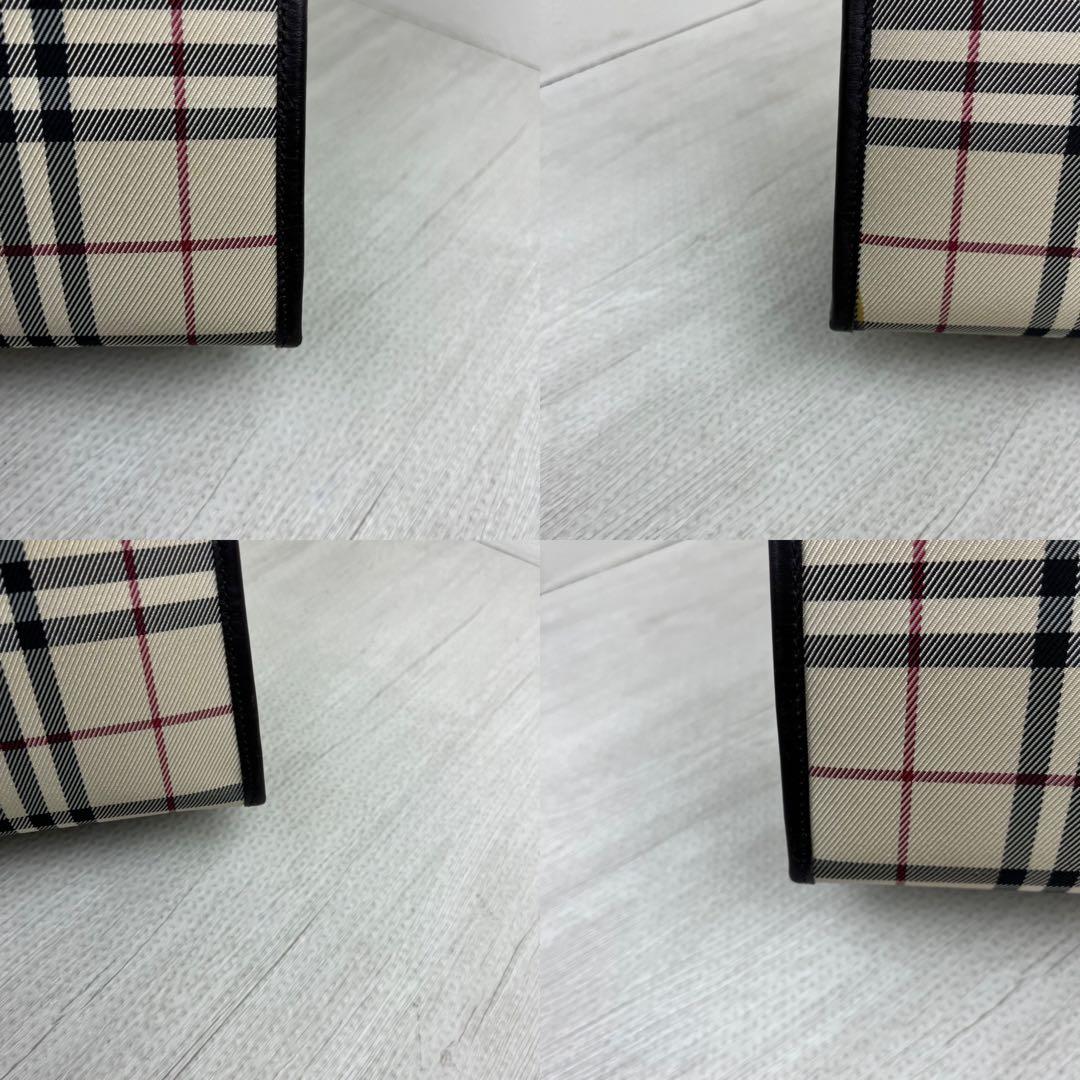 美品✨ Burberry バーバリー ハンドバッグ ノバチェック レザー