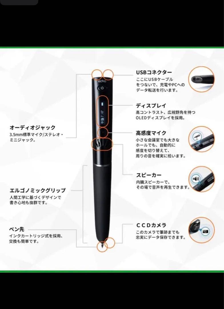 【新品・送料込】学研 エコー・スマートペン 2GB