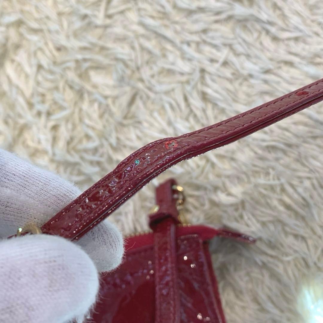 未使用保管品✨ATAO ブーブー お財布ポシェット エナメル レッド