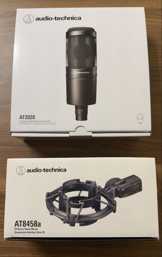audio-technica AT2020コンデンサーマイク & AT8458a