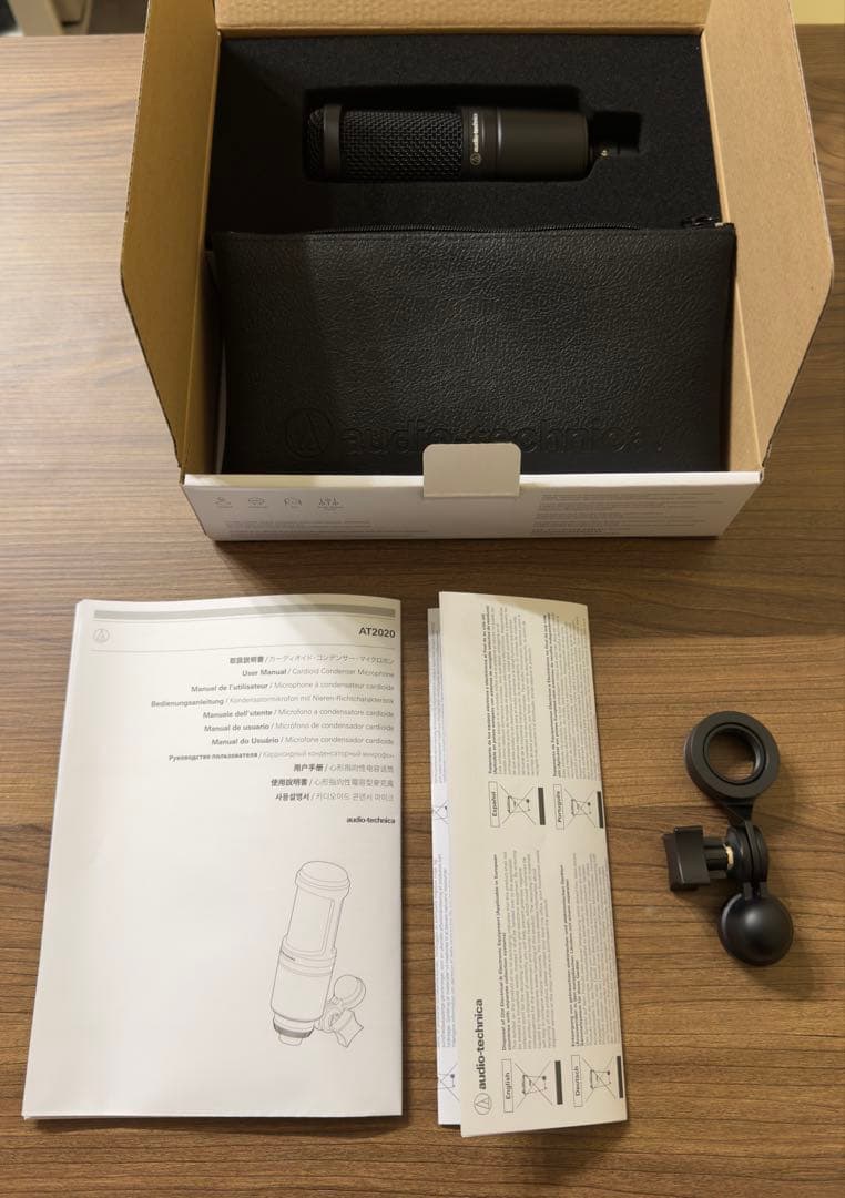 audio-technica AT2020コンデンサーマイク & AT8458a