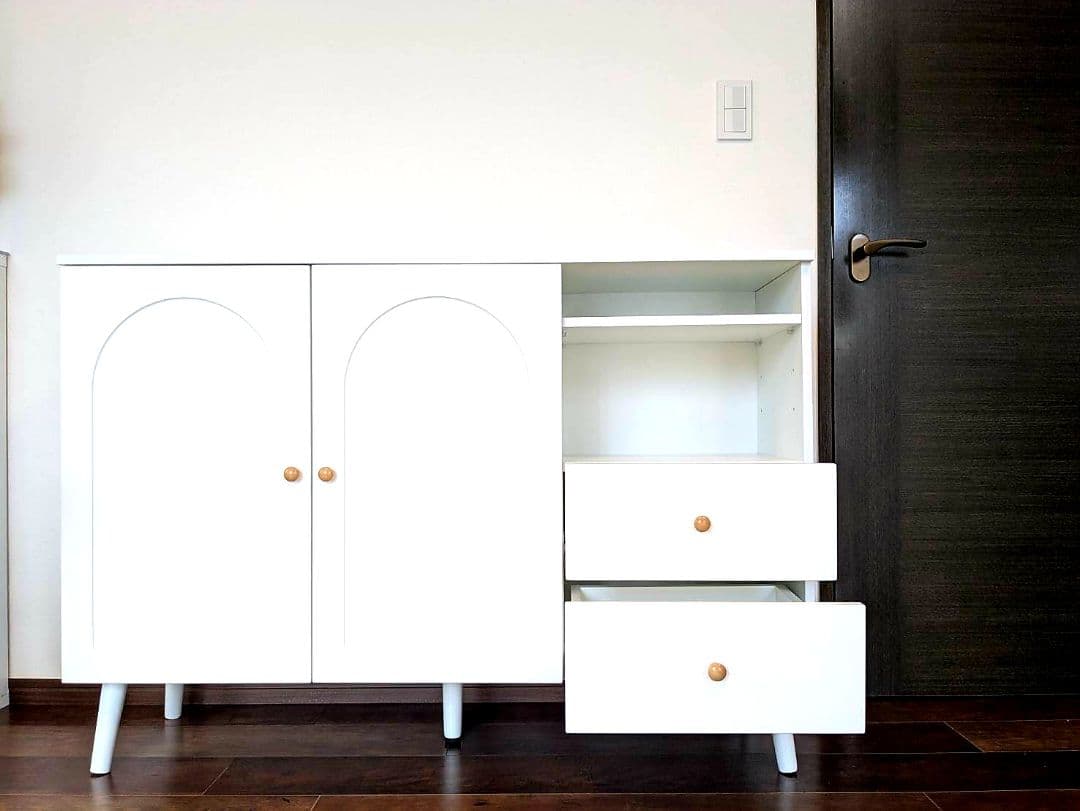 【最終セール】白キャビネット幅118㎝