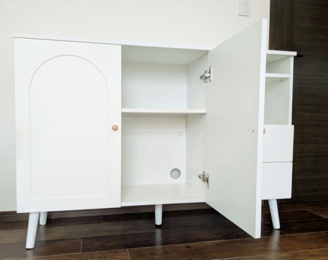 【最終セール】白キャビネット幅118㎝