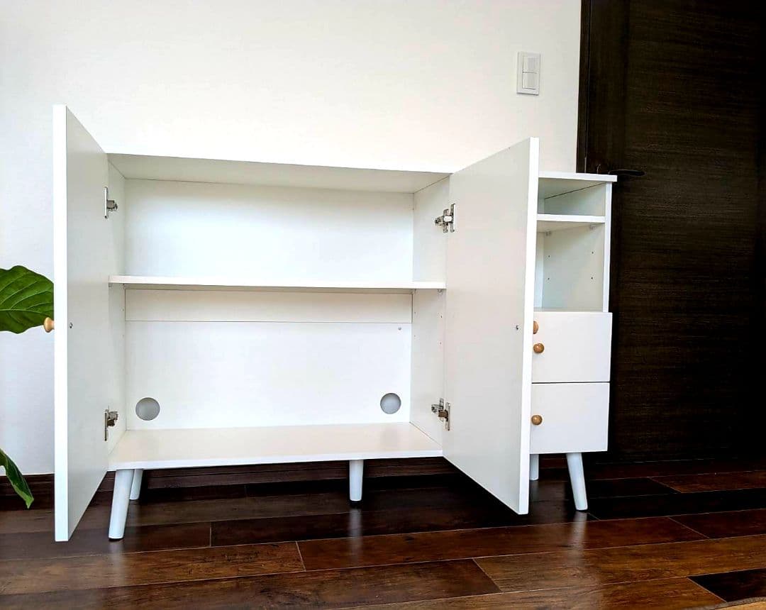 【最終セール】白キャビネット幅118㎝