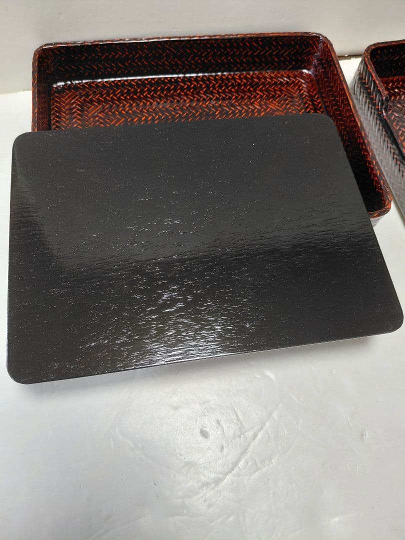 籃胎漆器　井上籃製　文箱　小物入　福岡県特産