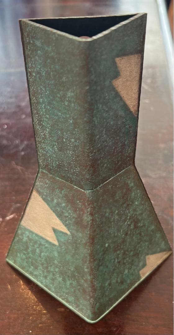 河野三秋　銅緑掛花