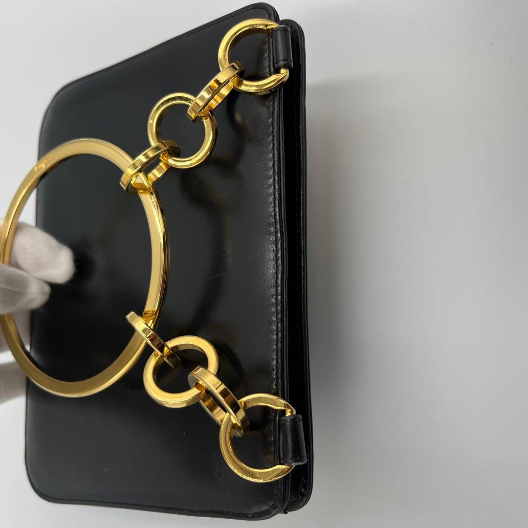 ✨美品✨Salvatore Ferragamo パーティバッグ　サークルハンドル
