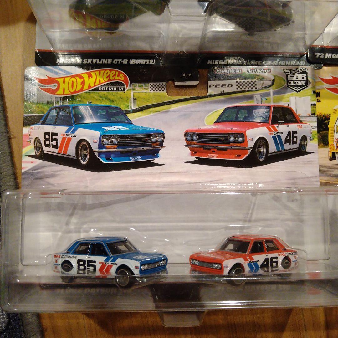 ホットウィール 2カーパック 4セット GT-R ベンツ ムーンアイズ 510