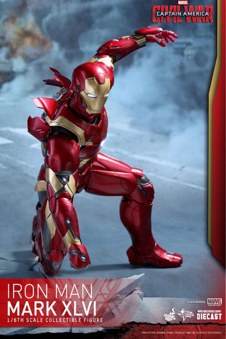 ホットトイズ アイアンマン マーク46 アベンジャーズ　1/6 フィギュア 装備