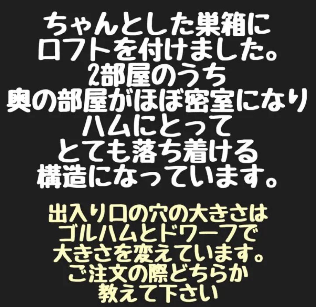 ライファー　ハムスター　ルーミィ60用　ロフト巣箱