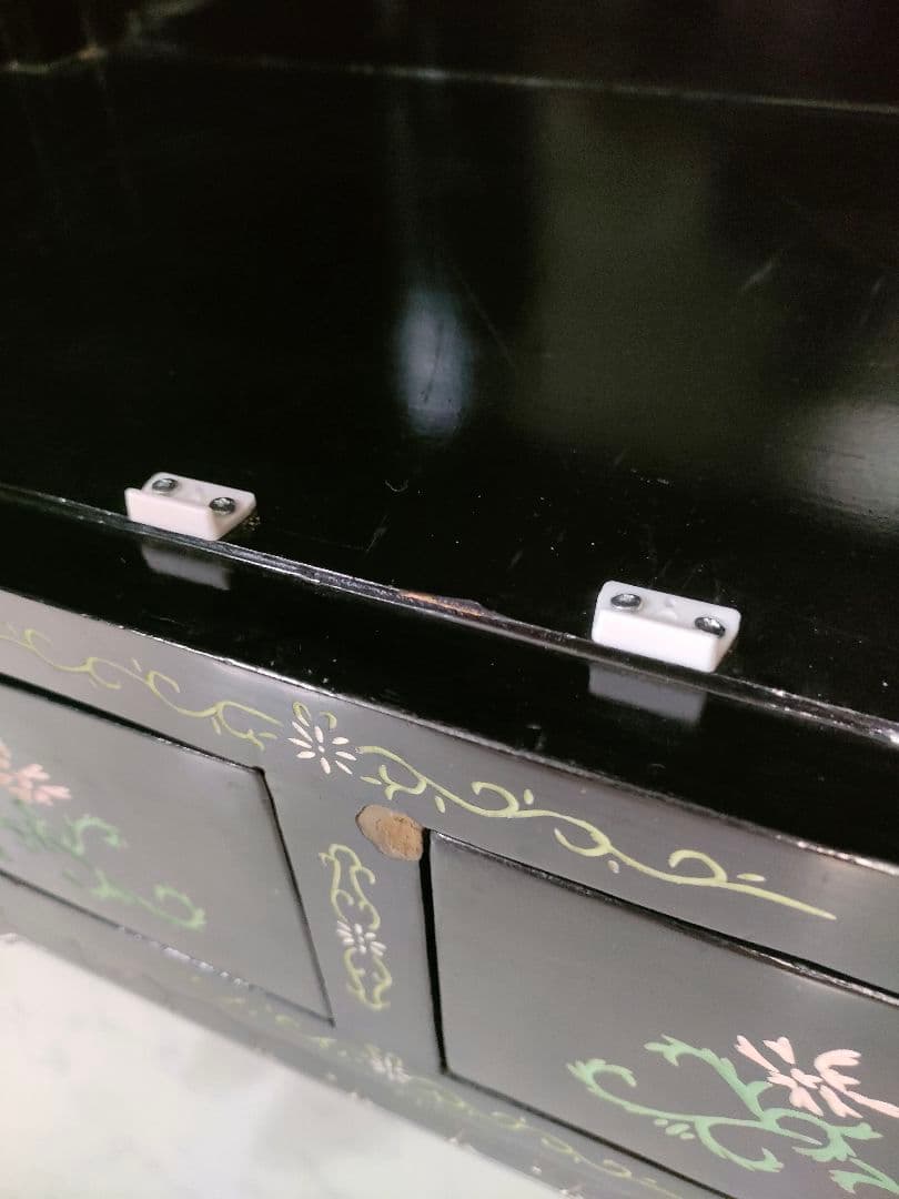 【TI様用】　中国家具 キャビネット 中国古玩 アンティーク家具 花鳥図