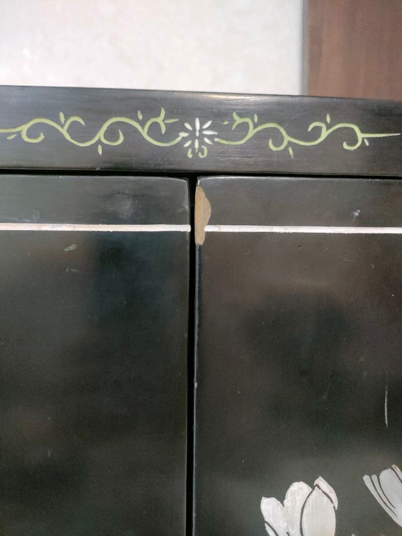 【TI様用】　中国家具 キャビネット 中国古玩 アンティーク家具 花鳥図