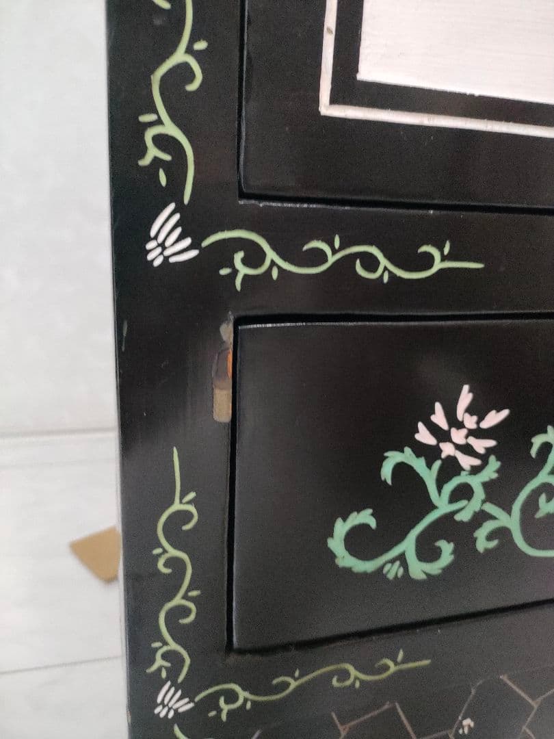 【TI様用】　中国家具 キャビネット 中国古玩 アンティーク家具 花鳥図