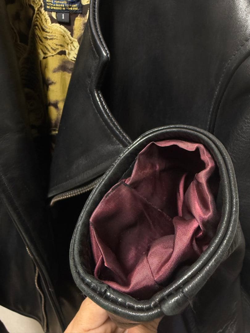 アランジャケット　白虎　最高質の革