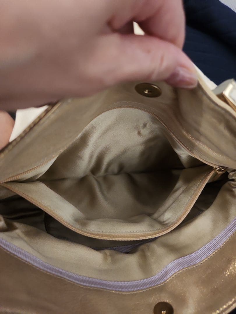 Jimmy Choo ゴールド クラッチバッグ