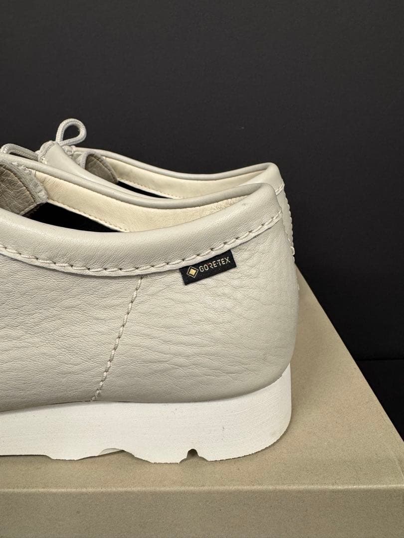 クラークス　ワラビーGTX ホワイトレザー28cm