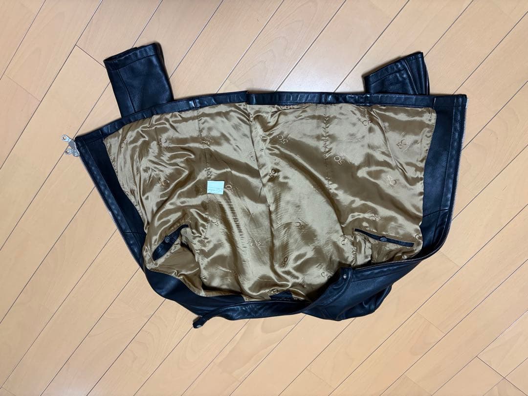 t*9様 CINQANTAブラックレザージャケット シングルライダース サイズ4