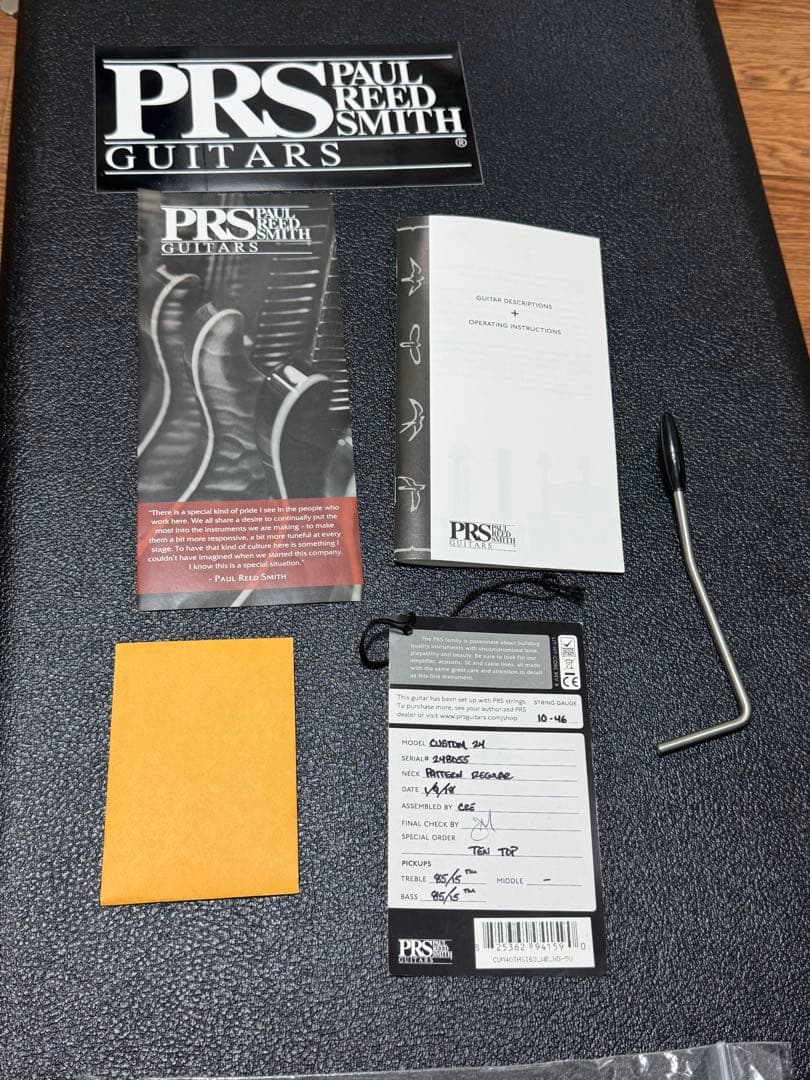 ギター PRS Custom24 10Top Whale Blue Quilt Top