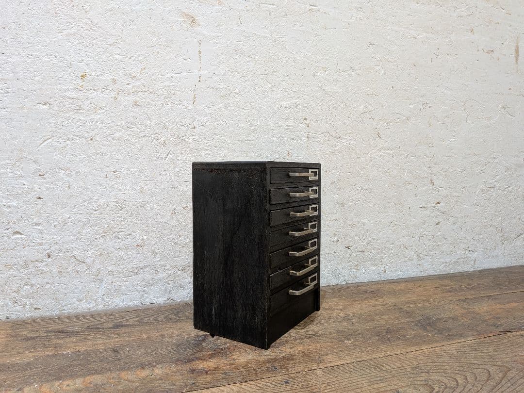 1113 ビンテージ　収納7杯　小引き出し　小物入れ　工業系　ケース　レトロ