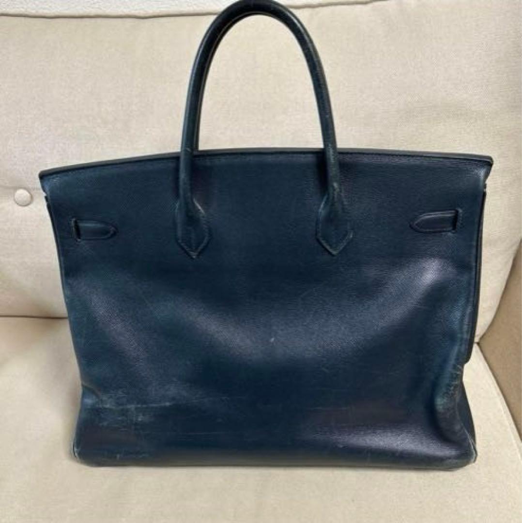 HERMES バーキン40 黒に近いネイビー ゴールド金具