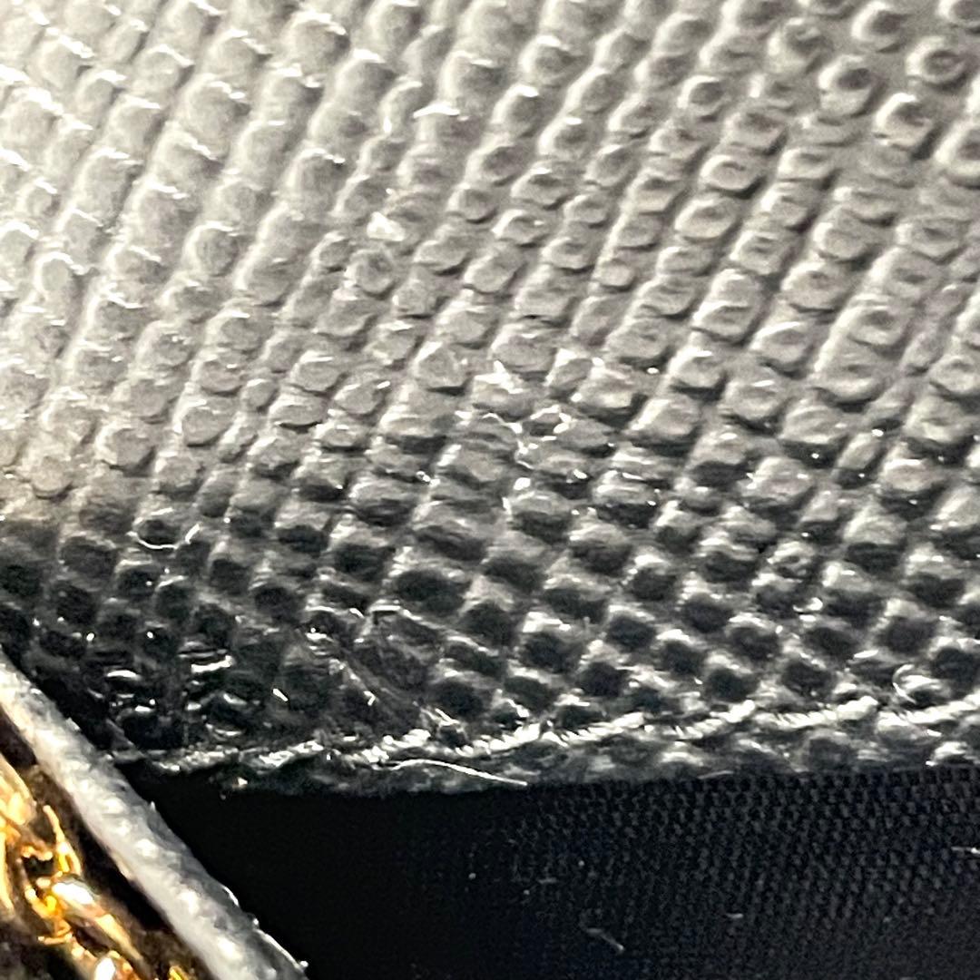 PRADA プラダ サフィアーノ 長財布 フラップ　2つ折り　極美品0119-①