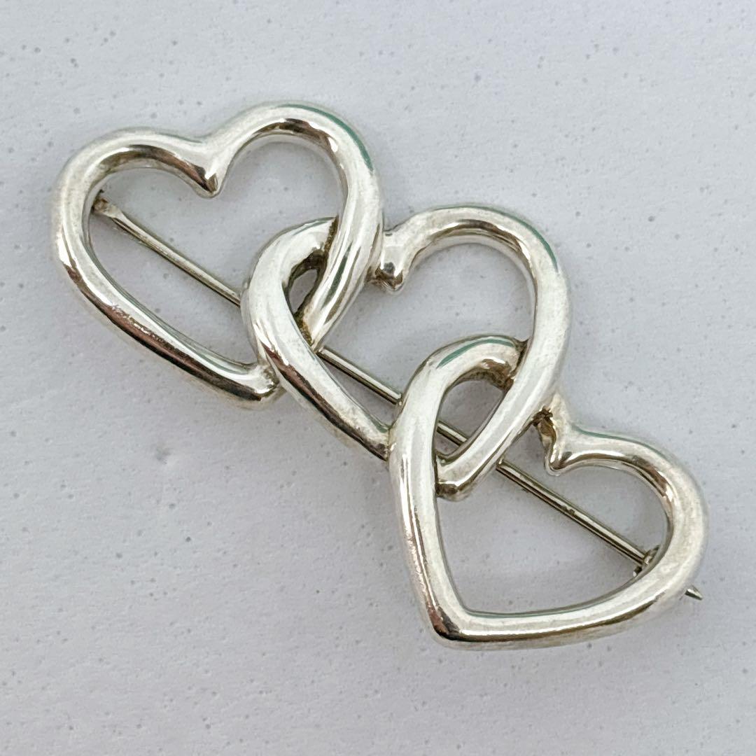 Tiffany&Co. ティファニー トリプルハートブローチ 箱付