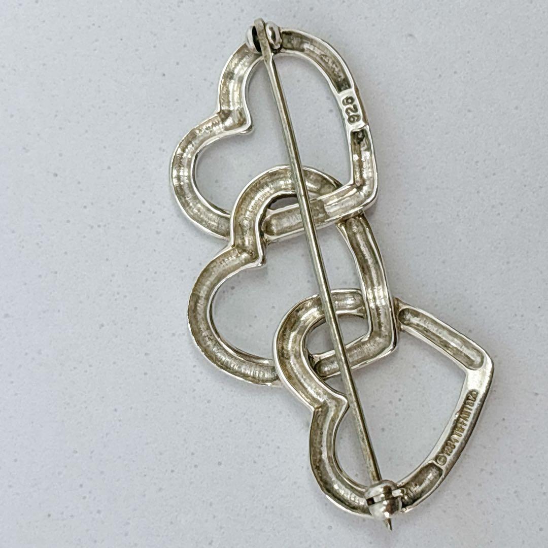 Tiffany&Co. ティファニー トリプルハートブローチ 箱付
