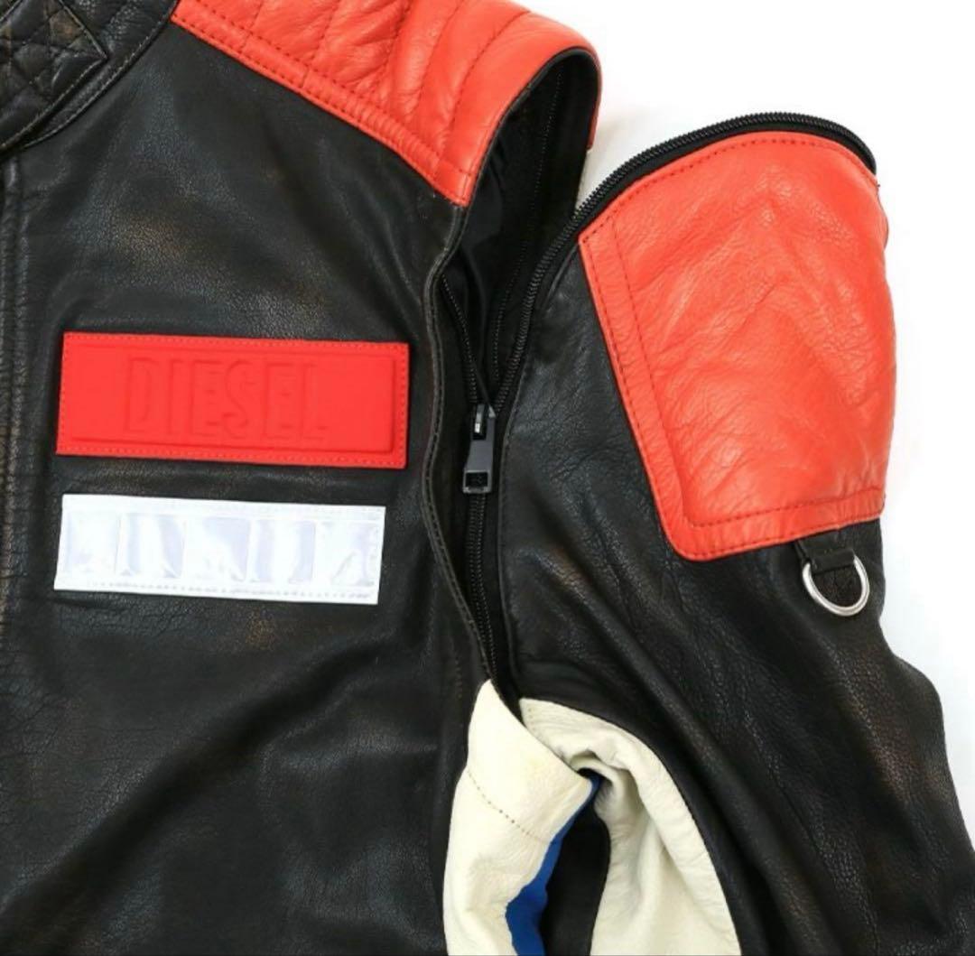 【美品】DIESEL 本革 2way マルチ〈定価137,500円〉