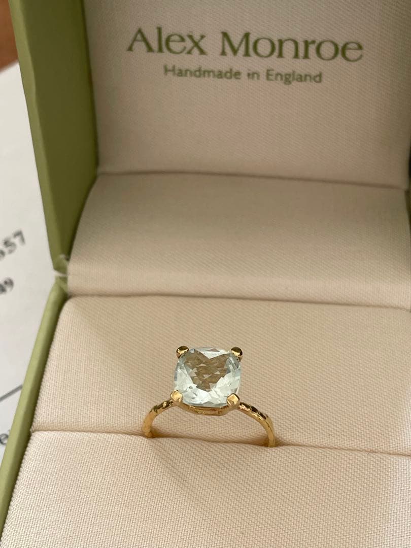 Alex Monroe アクアマリンリング
