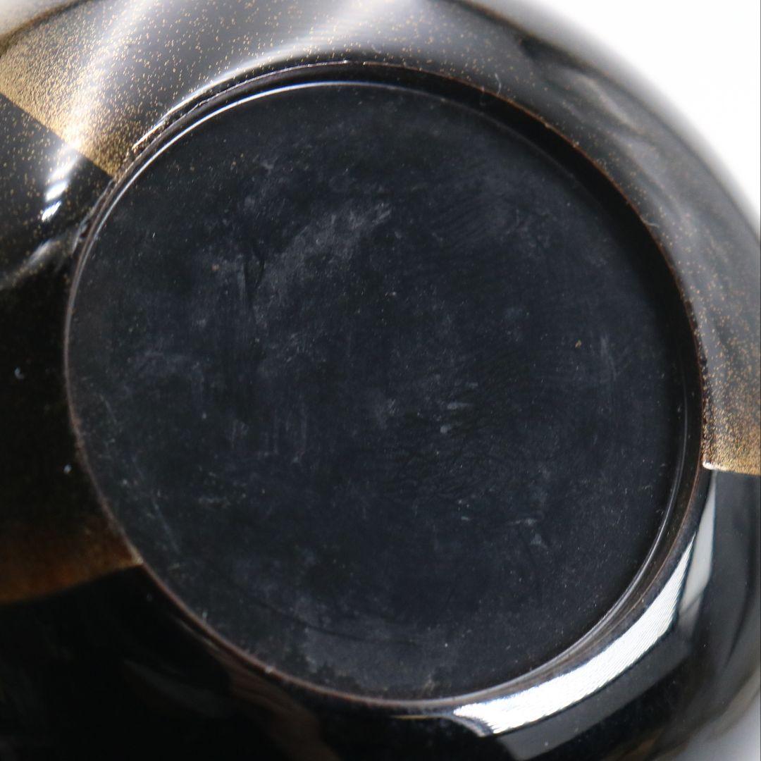 中川秀甫作 遠山蒔絵 中棗 茶道具 共箱　V930　N7