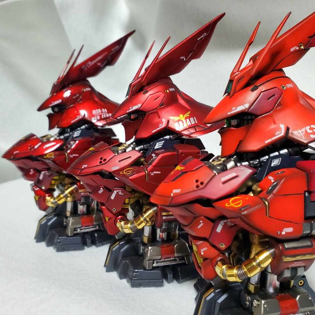 サザビー塗装参考見本+内部メカ塗装見本メタルパイプ例