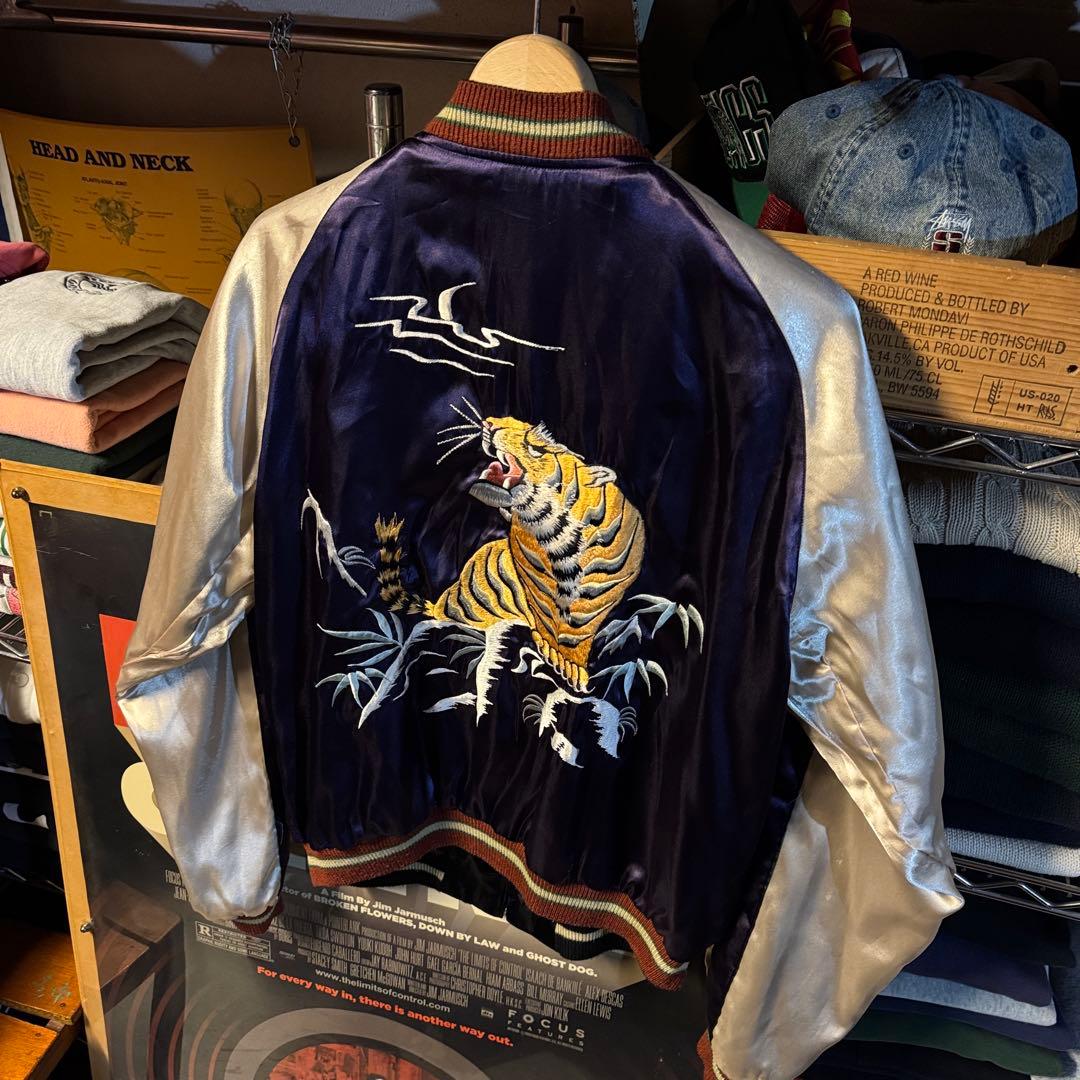 美品 豪華刺繍 小泉進次郎 テーラー東洋 スカジャン 横須賀ジャンパー 希少 L