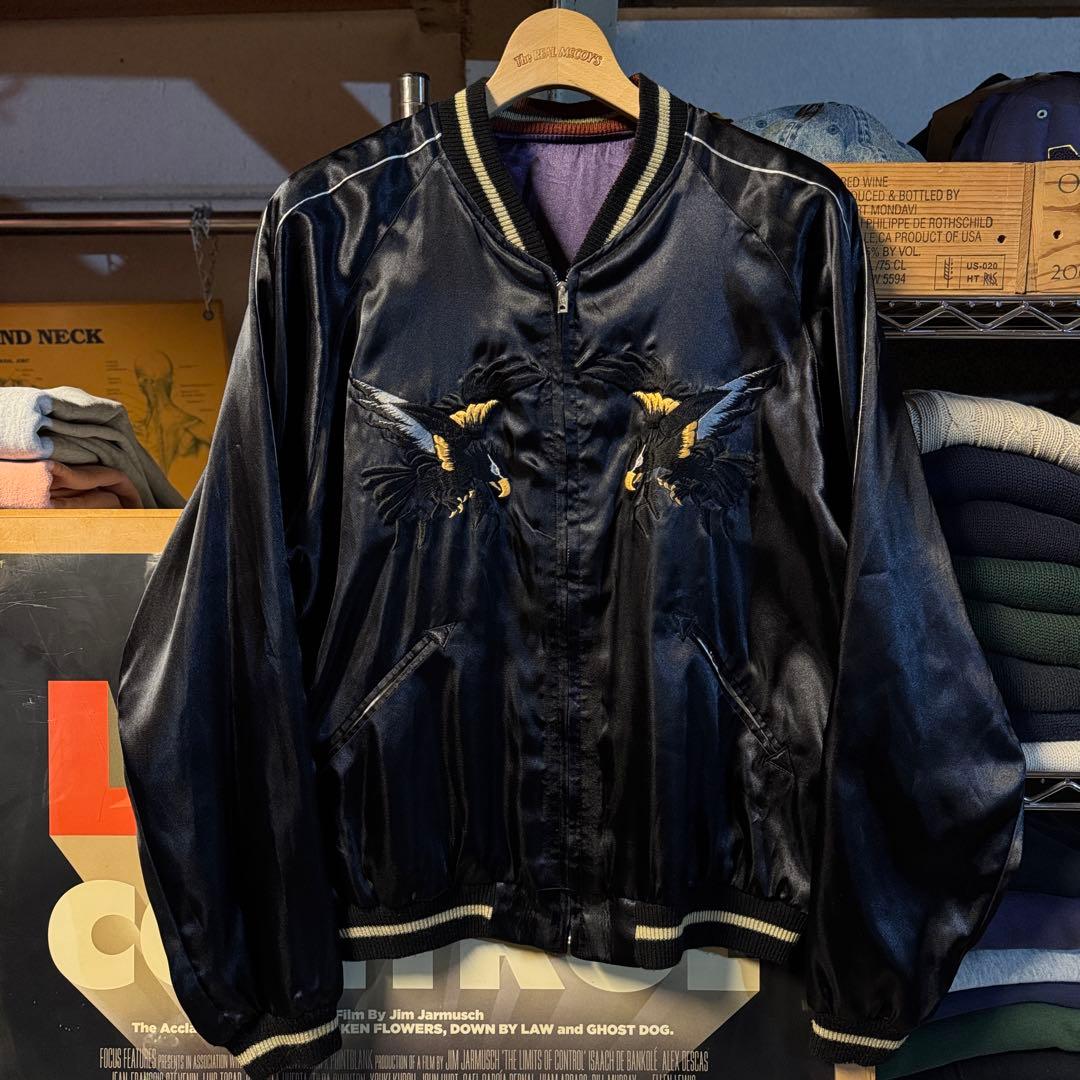 美品 豪華刺繍 小泉進次郎 テーラー東洋 スカジャン 横須賀ジャンパー 希少 L