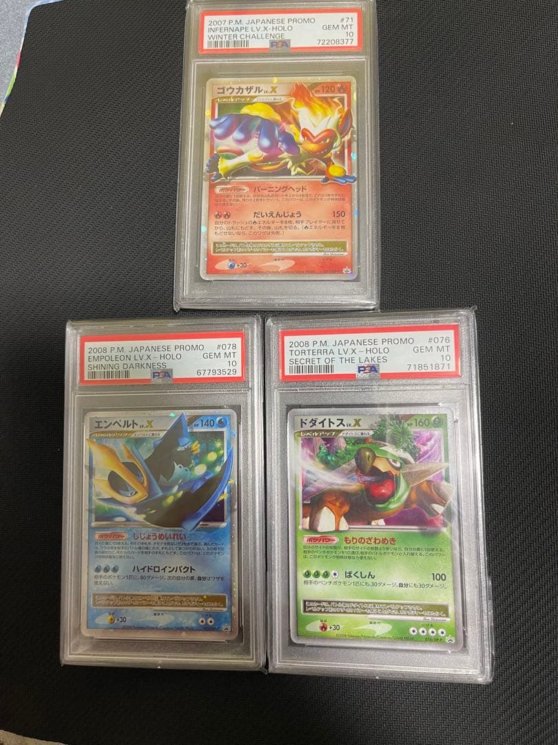 ゴウカザル　エンペルト　ドダイトス　Lv.x プロモ　psa10